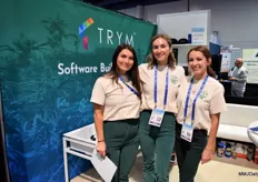 Lindsey Scott, Karen Mayberry and Maggie McGregor ready to explain all about how the Trym software can help growers